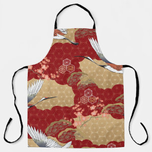 Delantal Flores de cerezo de kimono japonesas
