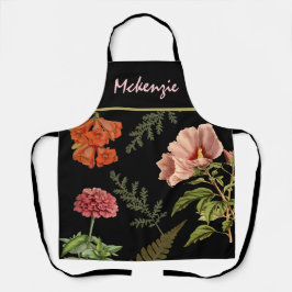 Delantal Flores de época personalizadas