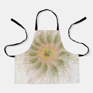Delantal Flores de fantasía fractal blandas y tendientes