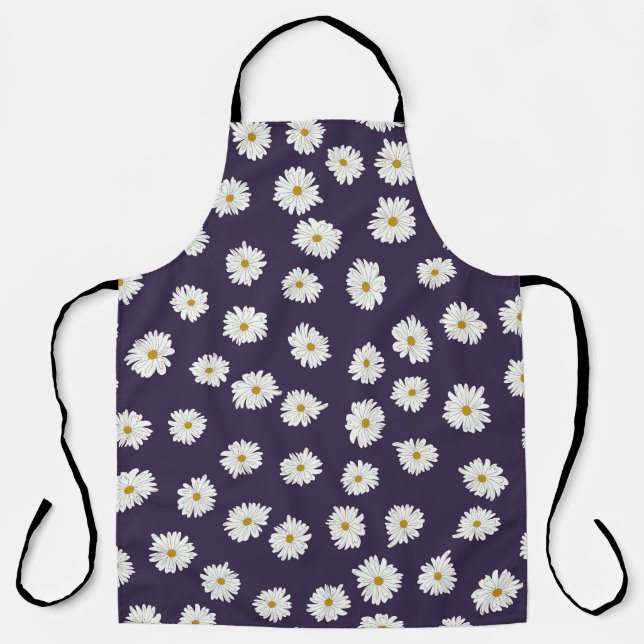 Delantal Flores de margarita: pequeño patrón sin costuras. (Anverso)
