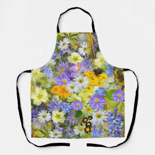 Delantal Flores de margarita, primavera, narciso