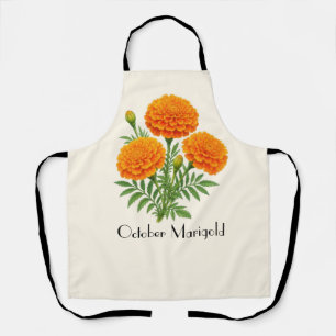 Delantal Flores de Marigold de Octubre