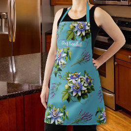 Delantal Flores de pasión Audaz Floral Personalizada Bib