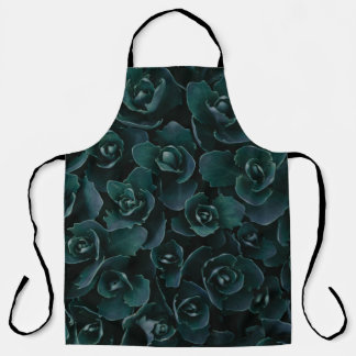 DELANTAL FLORES DE PETAL GRIS EN SANGRE