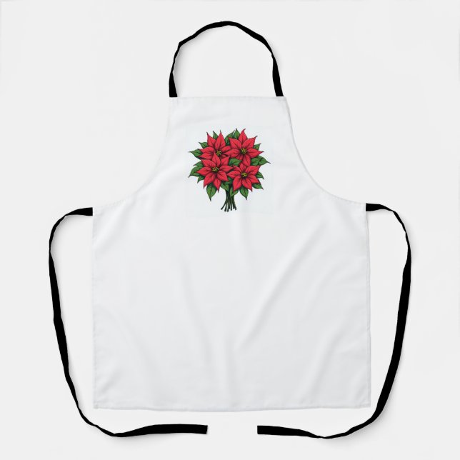 Delantal Flores de Poinsettia Aprons (Anverso)