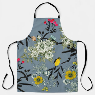 Delantal Flores de prados Rowan fondo transparente