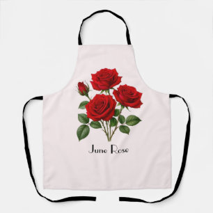 Delantal Flores de Rosa de Junio