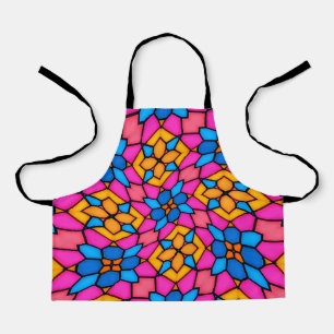 Delantal Flores de vidrio abstractas