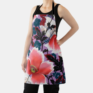 Delantal Flores, diseño japonés