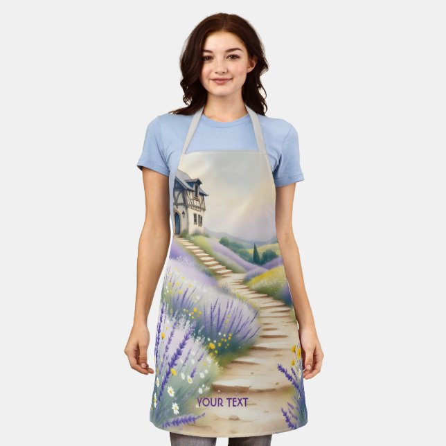 Delantal Flores Fantasy Cute Lavender House (Gastado)