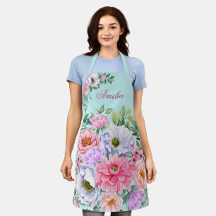 Delantal Flores Fiestas Delicadas del Jardín de Verano