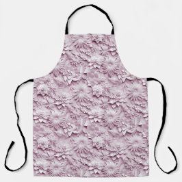 Delantal Flores Florales Rosa Apron