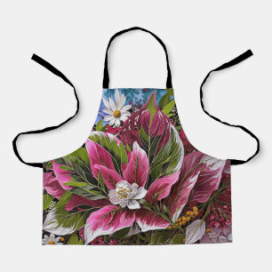 Delantal Flores llamativas