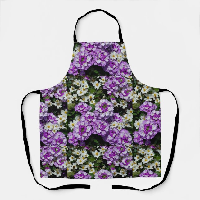 Delantal Flores moradas (Anverso)