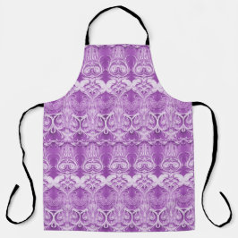 Delantal Flores moradas florecen en Apron