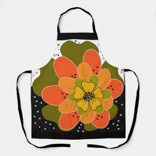 Delantal Flores otoñales, otoño, flor, lanzamiento de ilust