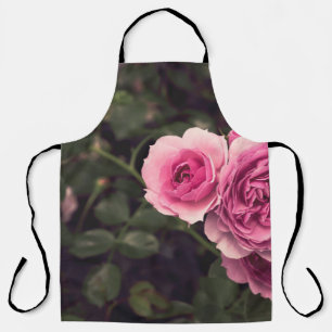DELANTAL FLORES PETALED ROSA
