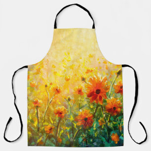 Delantal Flores pinturas de monet pintando la impresión de 