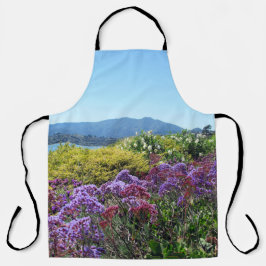 Delantal Flores Púrpura Apron Mt Tamalpais