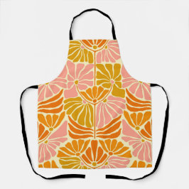 Delantal Flores retro coloridas