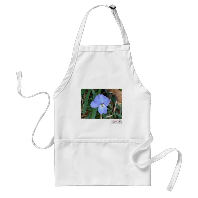 Delantal Flores salvajes Regalos de aguas termales violetas (Frente)