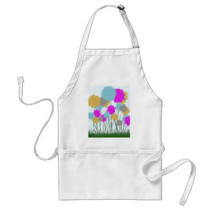 Delantal Flores silvestres de bonito