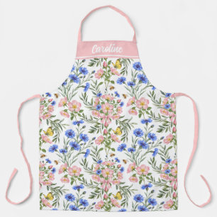 Delantal Flores Silvestres de Cabaña Inglesa Caprichosa