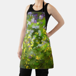 Delantal Flores silvestres Impasto Pintura - Arte de flores