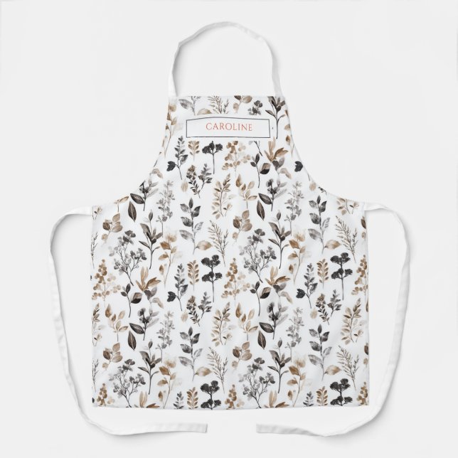 Delantal Flores silvestres personalizadas (Anverso)