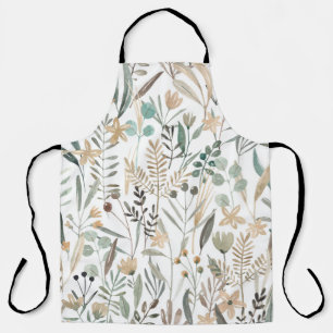 Delantal Flores silvestres praderas: Encanto acuático.