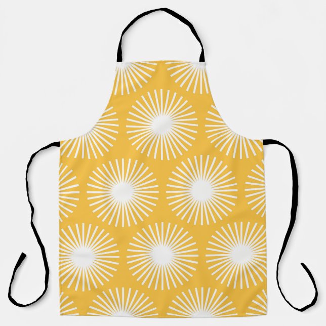 Delantal Flores simples: diseño escandinavo sin costuras. (Anverso)