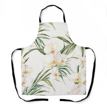 Flores tropicales de orquídeas blancas