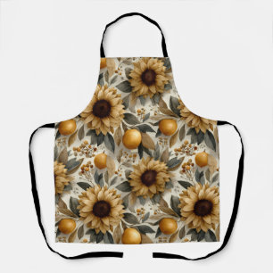 Delantal Flores y cítricos rusos de otoño