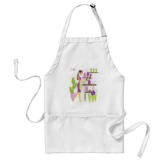 Delantal Florist-Purple (Frente)