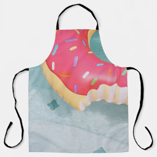 Delantal Flotador de donut rosado inflable
