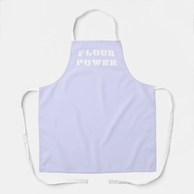Delantal Flour Power Light Periwinkle Purple Apron (Anverso)