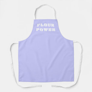 Delantal Flour Power Pastel Periwinkle Purple Apron