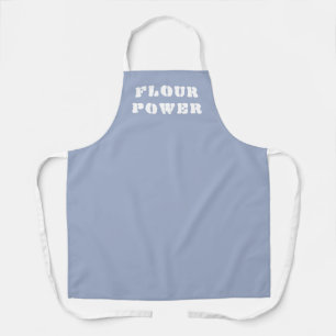 Delantal Flour Power Periwinkle Blue Baking Apron