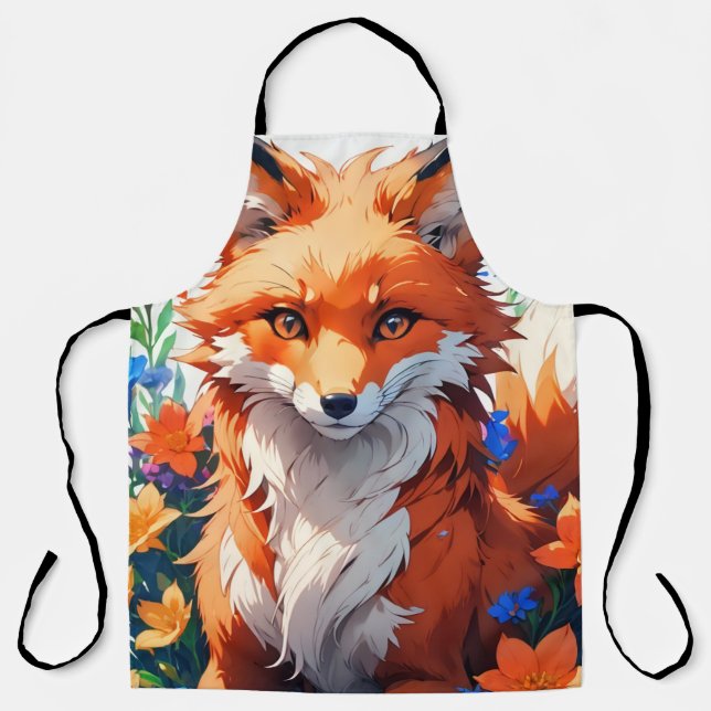 Delantal Flower Fox (Anverso)