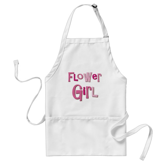 Delantal FlowerGirl Brown rosado (Frente)