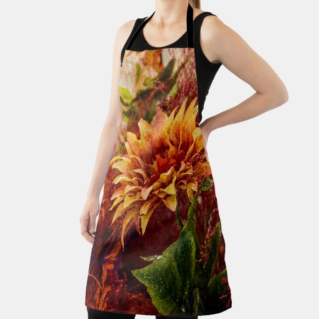 Delantal Flowers fulcolors kitchen apron (in situ)
