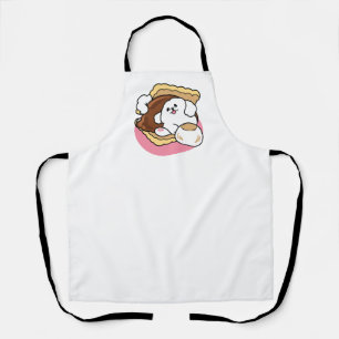 Delantal Fluffier Tha S’more - Perro y bollo de postre