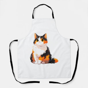 Delantal Fluffy Calico Cat
