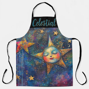 Delantal Folksy Celestial