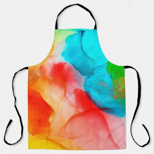 Delantal Fondo abstracto de tinta de alcohol, fotoabstracci