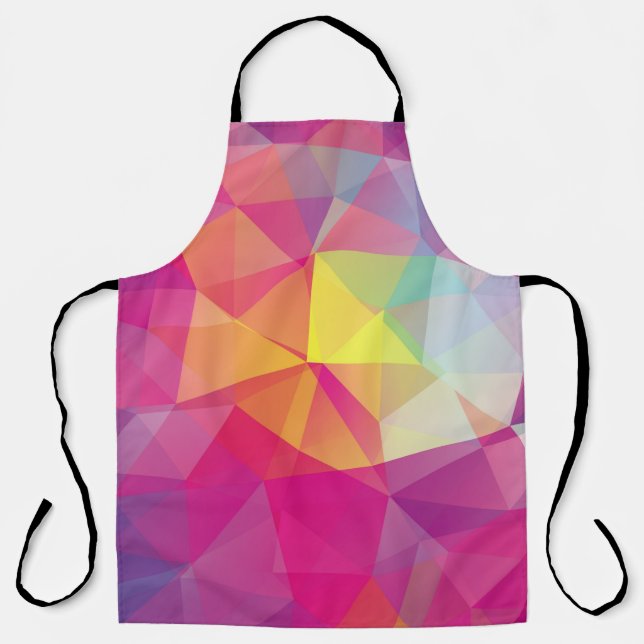 Delantal Fondo abstracto, hipster, color, funk, o (Anverso)