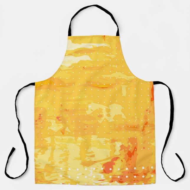 Delantal Fondo abstracto moderno de trazos de pincel brilla (Anverso)