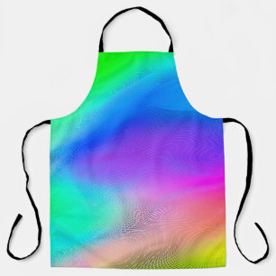 Delantal fondo borroso abstracto, p multicolor