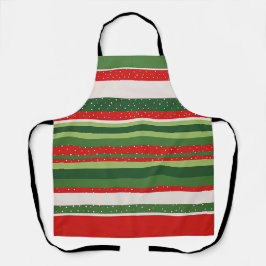 Delantal Fondo con Patrón de Rayas Vibrantes
