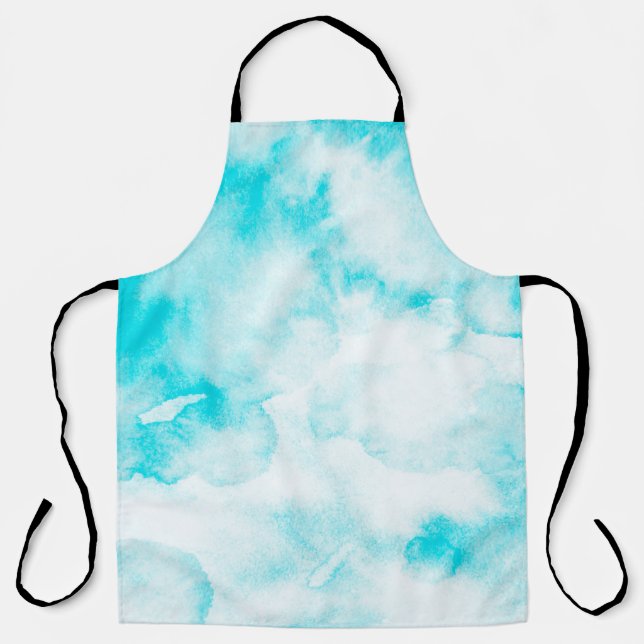 Delantal Fondo de color azul (Anverso)